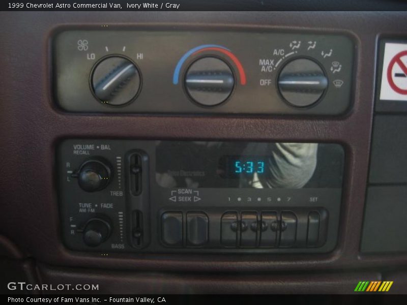 Ivory White / Gray 1999 Chevrolet Astro Commercial Van