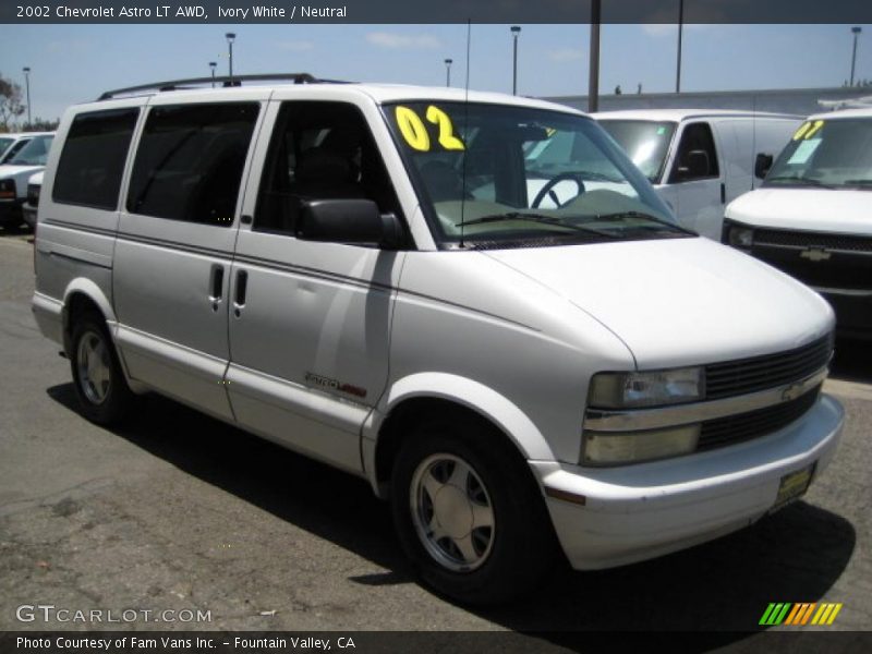 Ivory White / Neutral 2002 Chevrolet Astro LT AWD