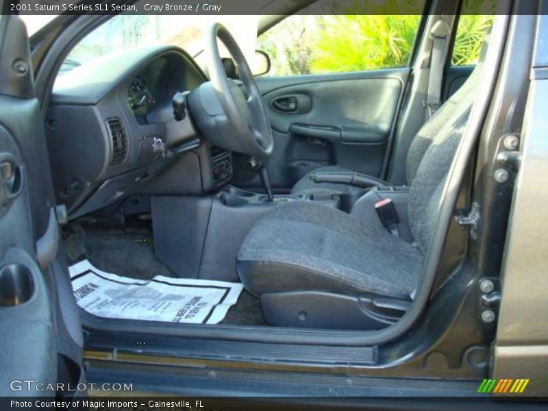 Gray Bronze / Gray 2001 Saturn S Series SL1 Sedan