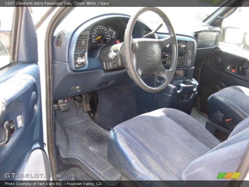 Ghost White / Navy 1997 Chevrolet Astro Passenger Van