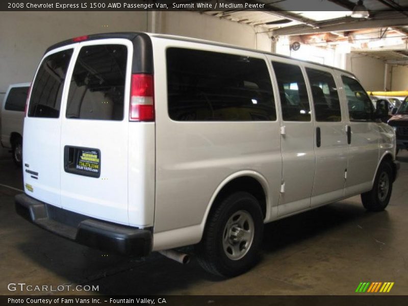 Summit White / Medium Pewter 2008 Chevrolet Express LS 1500 AWD Passenger Van