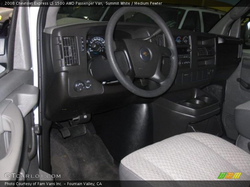 Summit White / Medium Pewter 2008 Chevrolet Express LS 1500 AWD Passenger Van