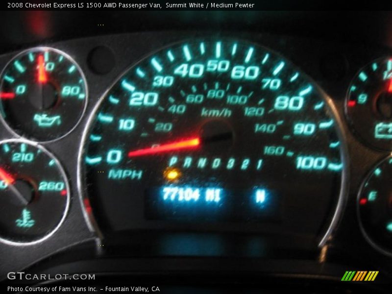 Summit White / Medium Pewter 2008 Chevrolet Express LS 1500 AWD Passenger Van