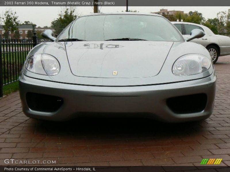 Titanium (Metallic Gray) / Nero (Black) 2003 Ferrari 360 Modena