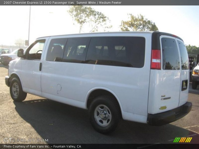 Summit White / Medium Pewter 2007 Chevrolet Express LS 1500 Passenger Van