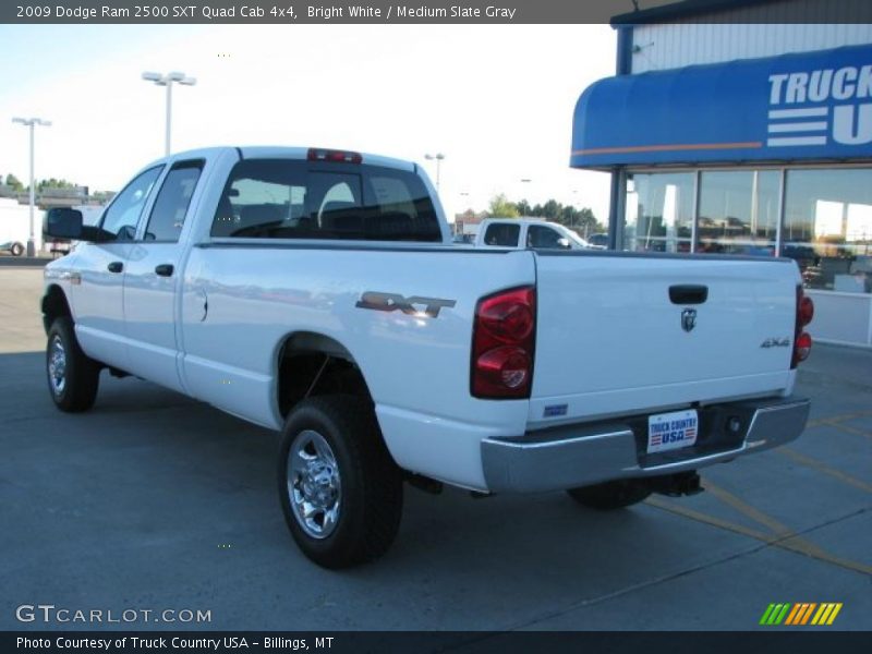 Bright White / Medium Slate Gray 2009 Dodge Ram 2500 SXT Quad Cab 4x4