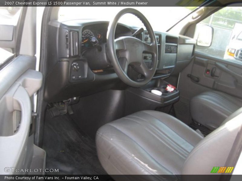 Summit White / Medium Pewter 2007 Chevrolet Express LS 1500 Passenger Van