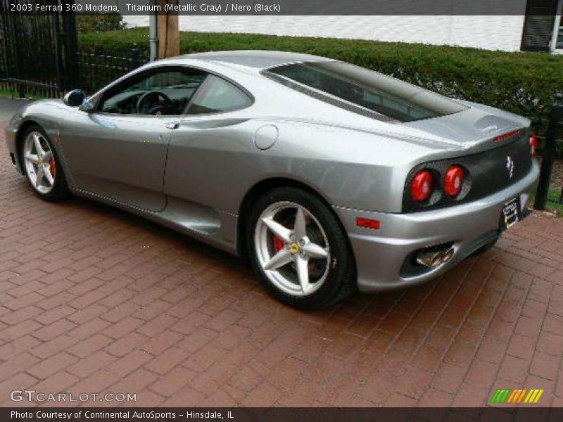 Titanium (Metallic Gray) / Nero (Black) 2003 Ferrari 360 Modena