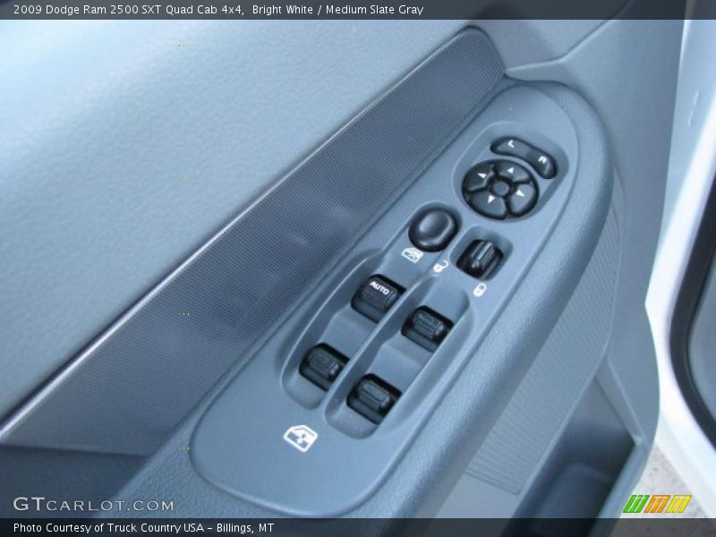 Bright White / Medium Slate Gray 2009 Dodge Ram 2500 SXT Quad Cab 4x4