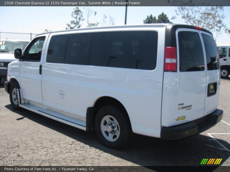 Summit White / Medium Pewter 2008 Chevrolet Express LS 1500 Passenger Van