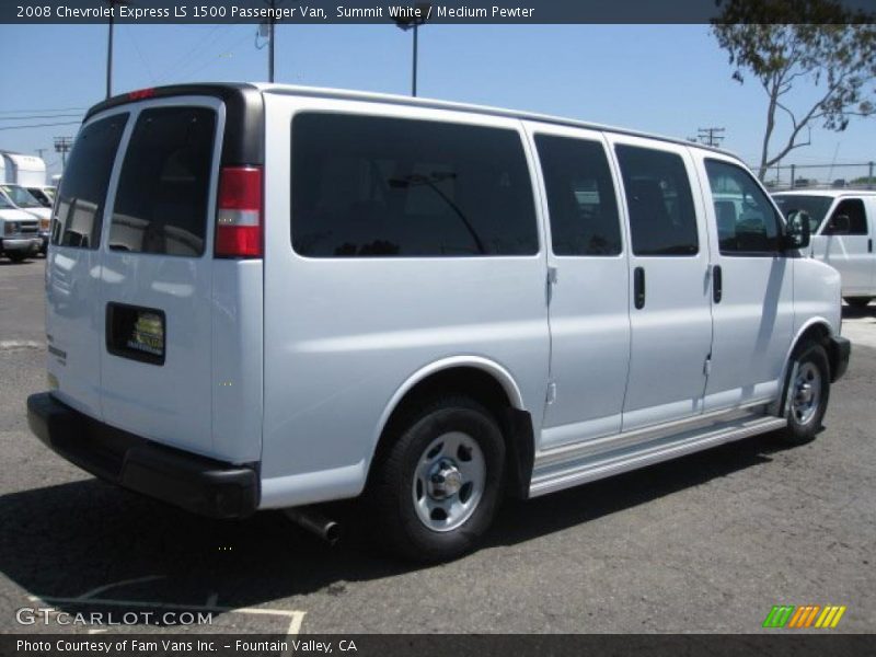 Summit White / Medium Pewter 2008 Chevrolet Express LS 1500 Passenger Van