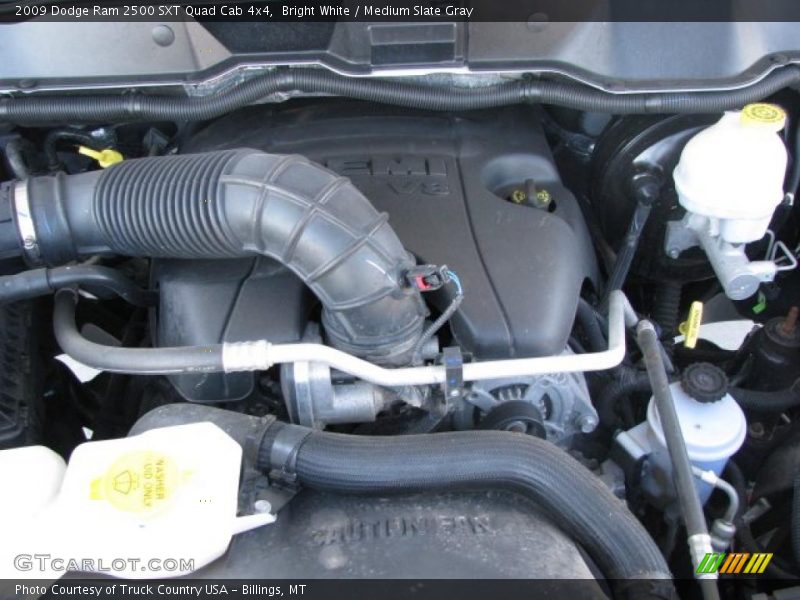 Bright White / Medium Slate Gray 2009 Dodge Ram 2500 SXT Quad Cab 4x4