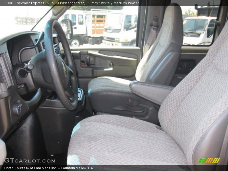 Summit White / Medium Pewter 2008 Chevrolet Express LS 1500 Passenger Van