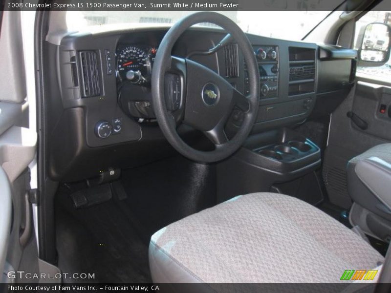 Summit White / Medium Pewter 2008 Chevrolet Express LS 1500 Passenger Van