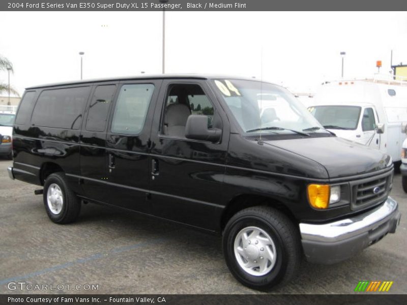 Black / Medium Flint 2004 Ford E Series Van E350 Super Duty XL 15 Passenger