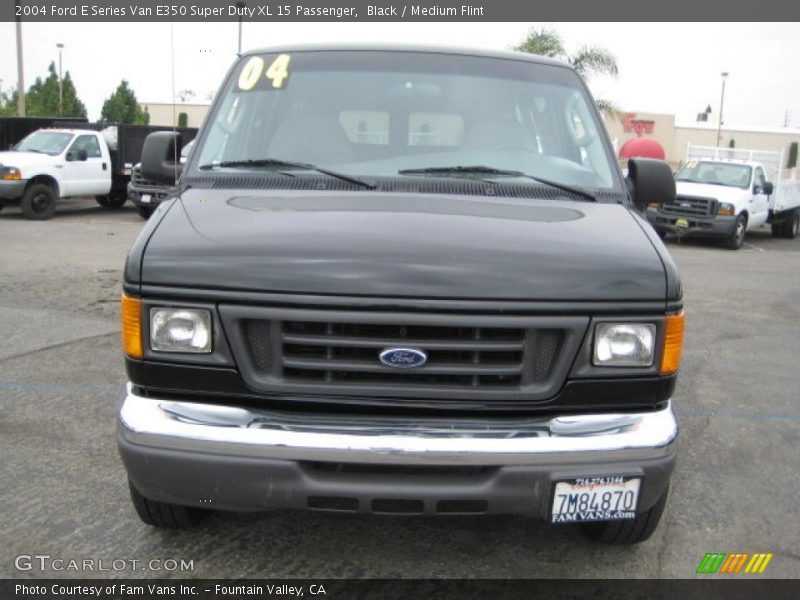 Black / Medium Flint 2004 Ford E Series Van E350 Super Duty XL 15 Passenger