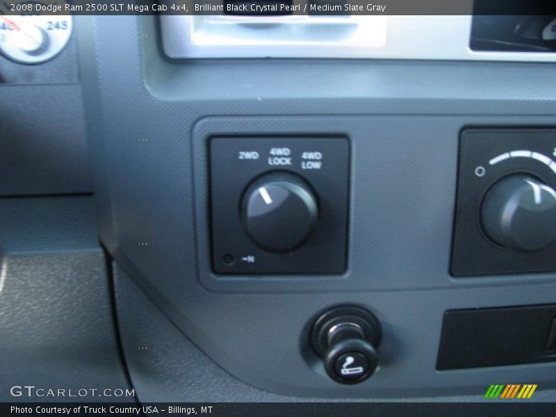 Brilliant Black Crystal Pearl / Medium Slate Gray 2008 Dodge Ram 2500 SLT Mega Cab 4x4