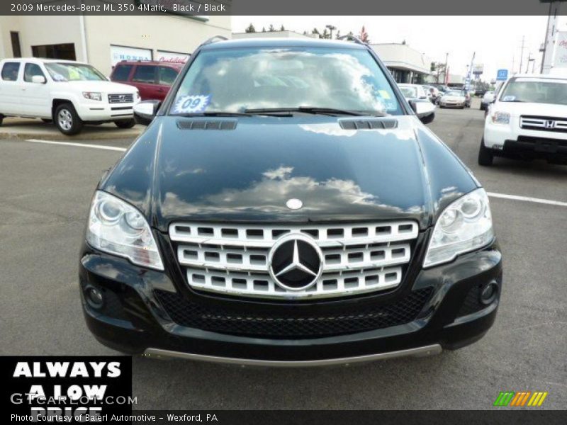 Black / Black 2009 Mercedes-Benz ML 350 4Matic