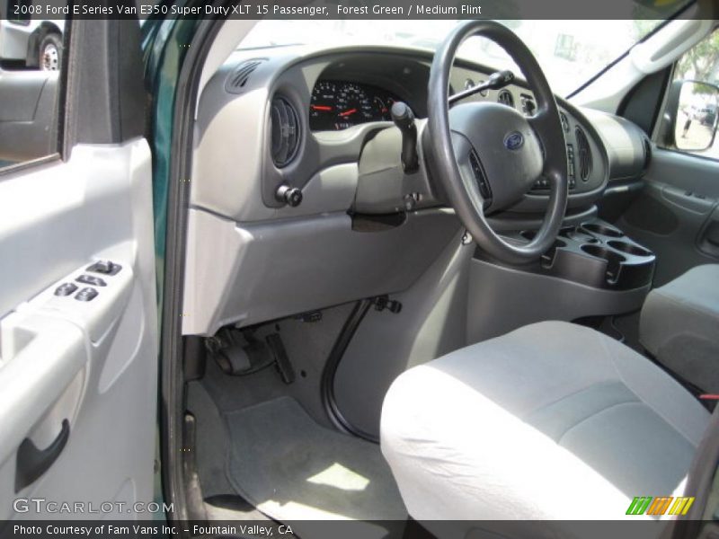 Forest Green / Medium Flint 2008 Ford E Series Van E350 Super Duty XLT 15 Passenger