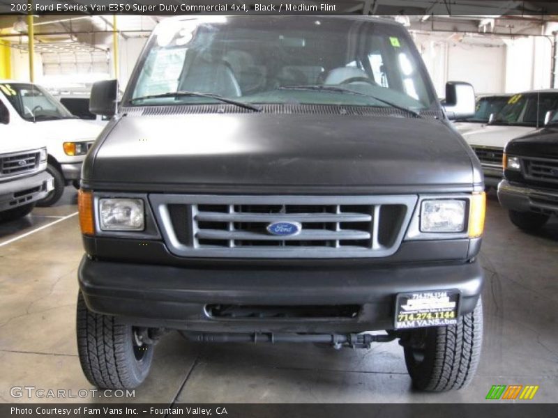 Black / Medium Flint 2003 Ford E Series Van E350 Super Duty Commercial 4x4