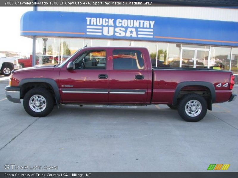 Sport Red Metallic / Medium Gray 2005 Chevrolet Silverado 1500 LT Crew Cab 4x4