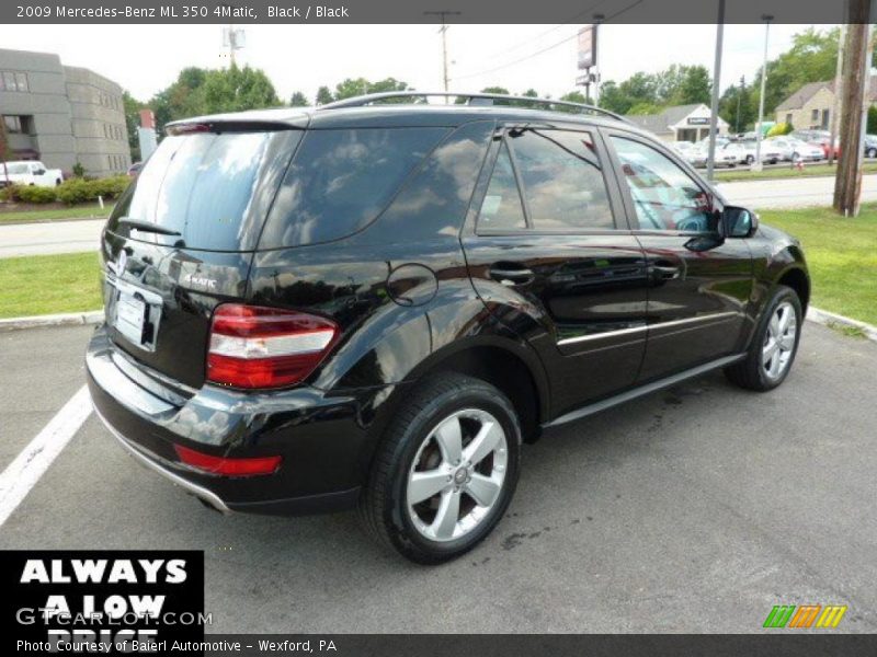 Black / Black 2009 Mercedes-Benz ML 350 4Matic