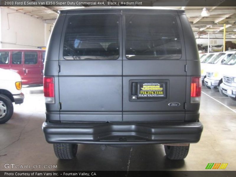 Black / Medium Flint 2003 Ford E Series Van E350 Super Duty Commercial 4x4
