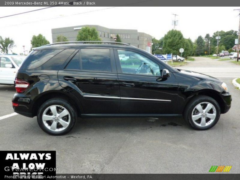 Black / Black 2009 Mercedes-Benz ML 350 4Matic