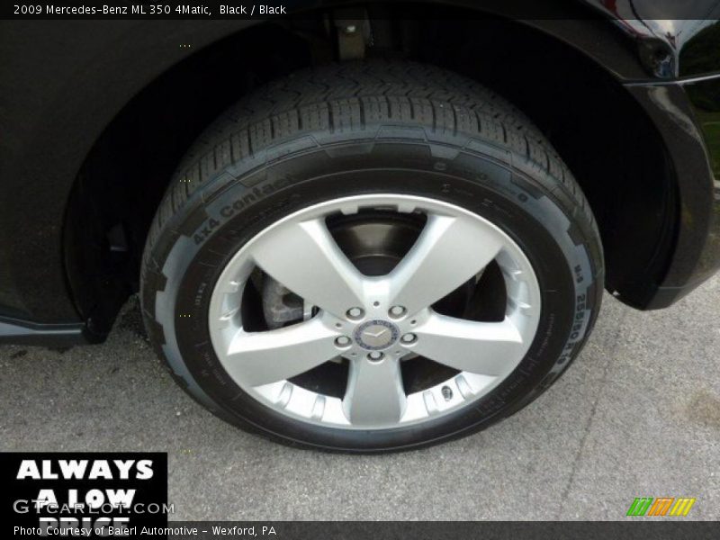 Black / Black 2009 Mercedes-Benz ML 350 4Matic