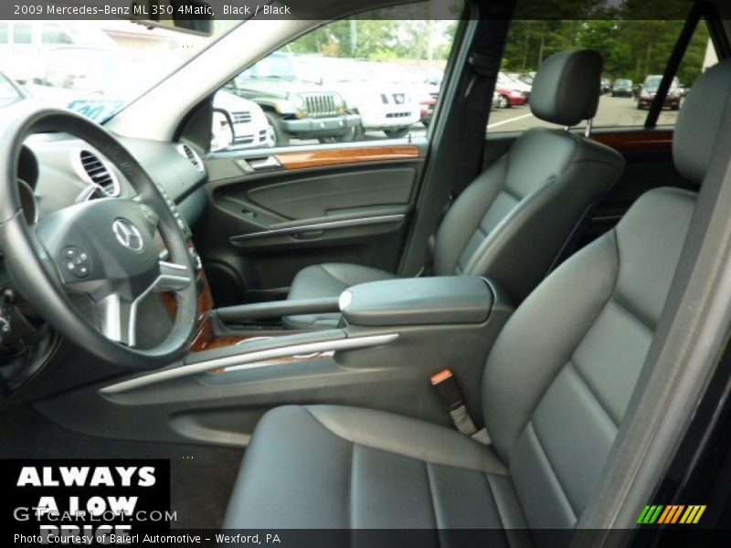 Black / Black 2009 Mercedes-Benz ML 350 4Matic