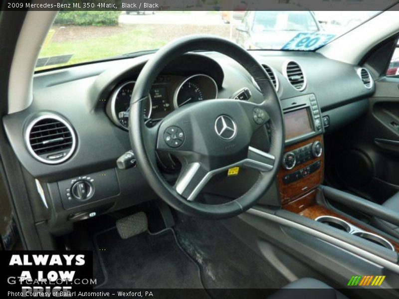 Black / Black 2009 Mercedes-Benz ML 350 4Matic