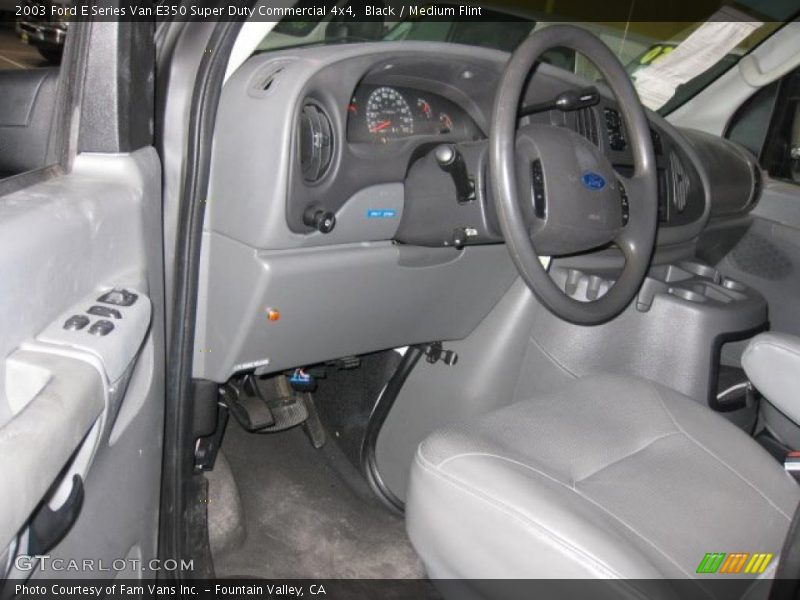 Black / Medium Flint 2003 Ford E Series Van E350 Super Duty Commercial 4x4
