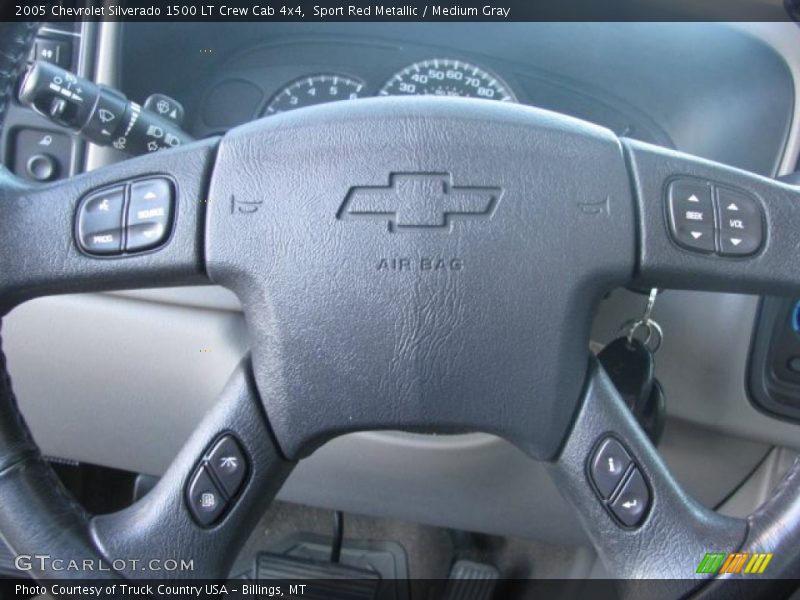 Sport Red Metallic / Medium Gray 2005 Chevrolet Silverado 1500 LT Crew Cab 4x4