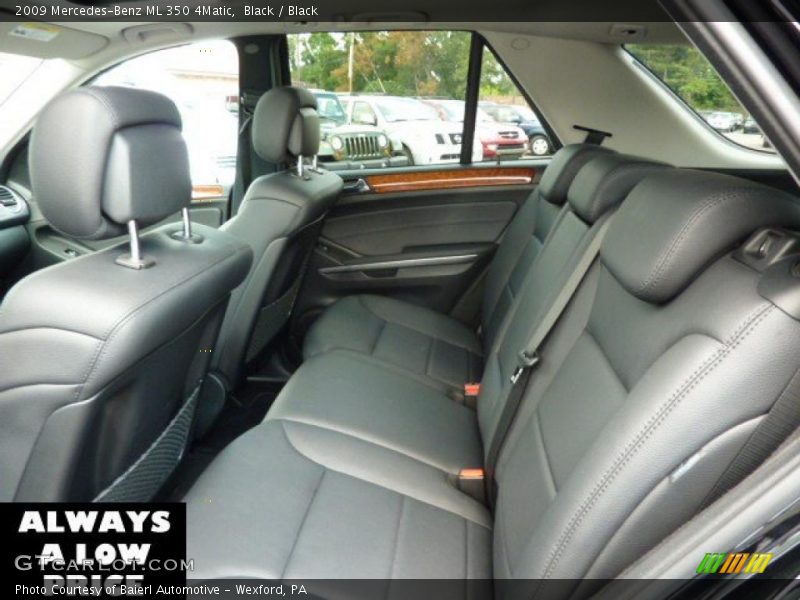 Black / Black 2009 Mercedes-Benz ML 350 4Matic