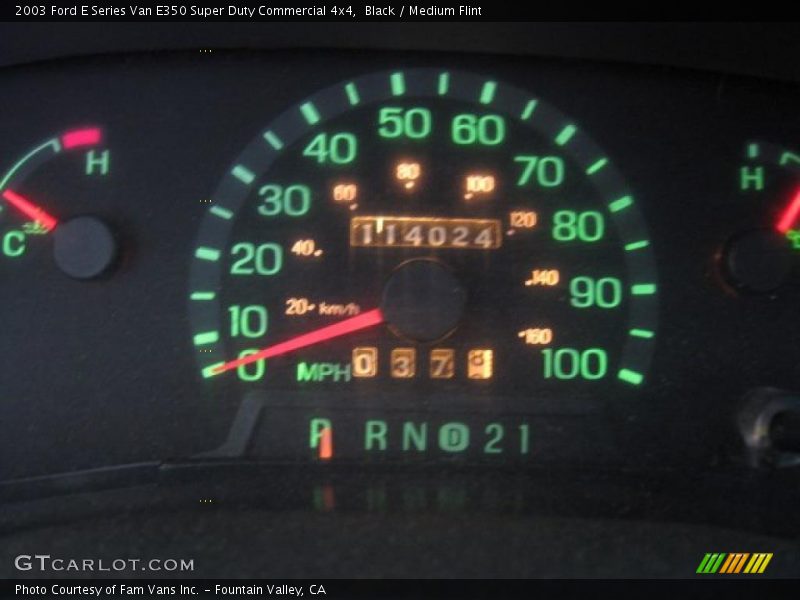 Black / Medium Flint 2003 Ford E Series Van E350 Super Duty Commercial 4x4