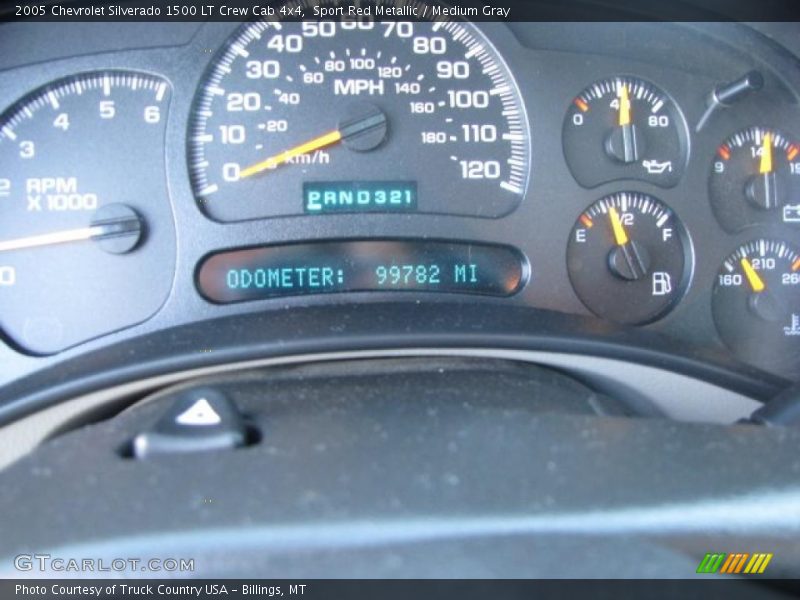 Sport Red Metallic / Medium Gray 2005 Chevrolet Silverado 1500 LT Crew Cab 4x4