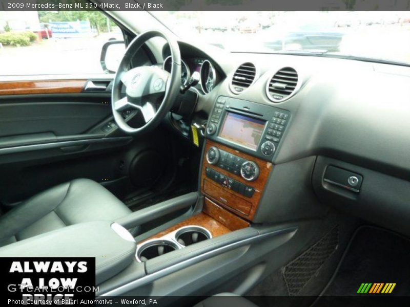Black / Black 2009 Mercedes-Benz ML 350 4Matic
