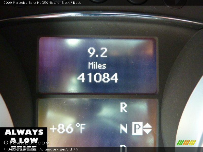 Black / Black 2009 Mercedes-Benz ML 350 4Matic