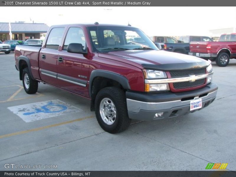 Sport Red Metallic / Medium Gray 2005 Chevrolet Silverado 1500 LT Crew Cab 4x4