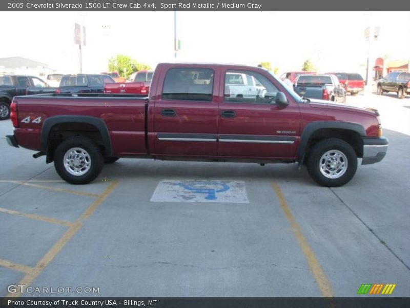 Sport Red Metallic / Medium Gray 2005 Chevrolet Silverado 1500 LT Crew Cab 4x4