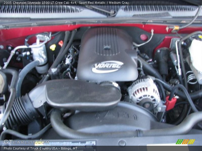 Sport Red Metallic / Medium Gray 2005 Chevrolet Silverado 1500 LT Crew Cab 4x4