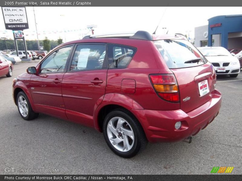 Salsa Red Metallic / Graphite 2005 Pontiac Vibe