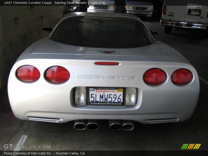 Sebring Silver Metallic / Light Gray 1997 Chevrolet Corvette Coupe