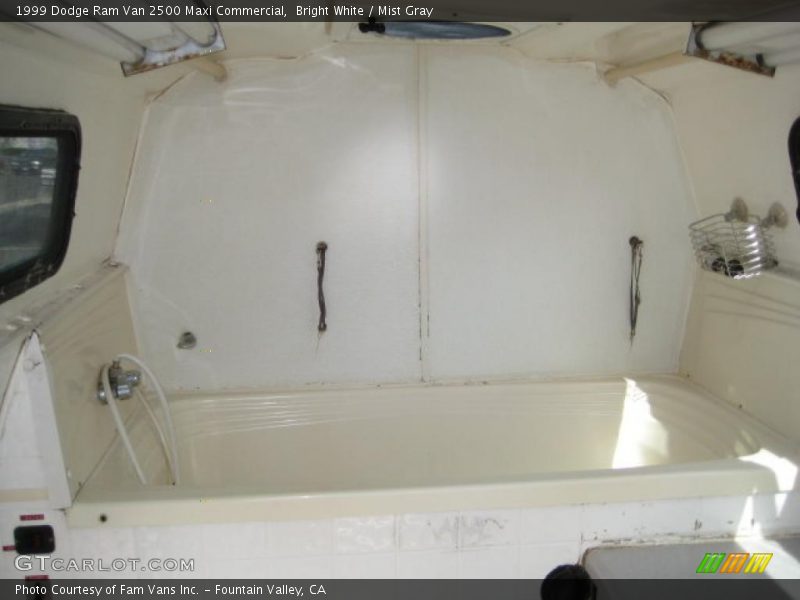 Bright White / Mist Gray 1999 Dodge Ram Van 2500 Maxi Commercial