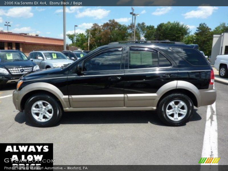 Ebony Black / Beige 2006 Kia Sorento EX 4x4