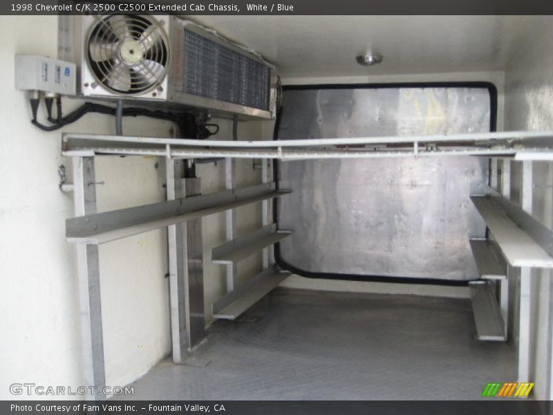 White / Blue 1998 Chevrolet C/K 2500 C2500 Extended Cab Chassis