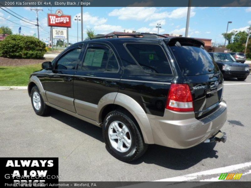Ebony Black / Beige 2006 Kia Sorento EX 4x4
