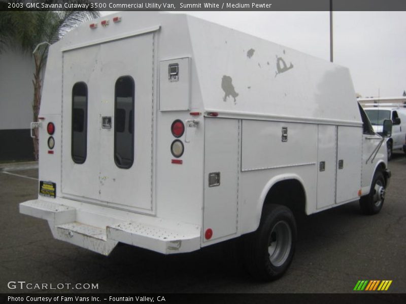 Summit White / Medium Pewter 2003 GMC Savana Cutaway 3500 Commercial Utility Van
