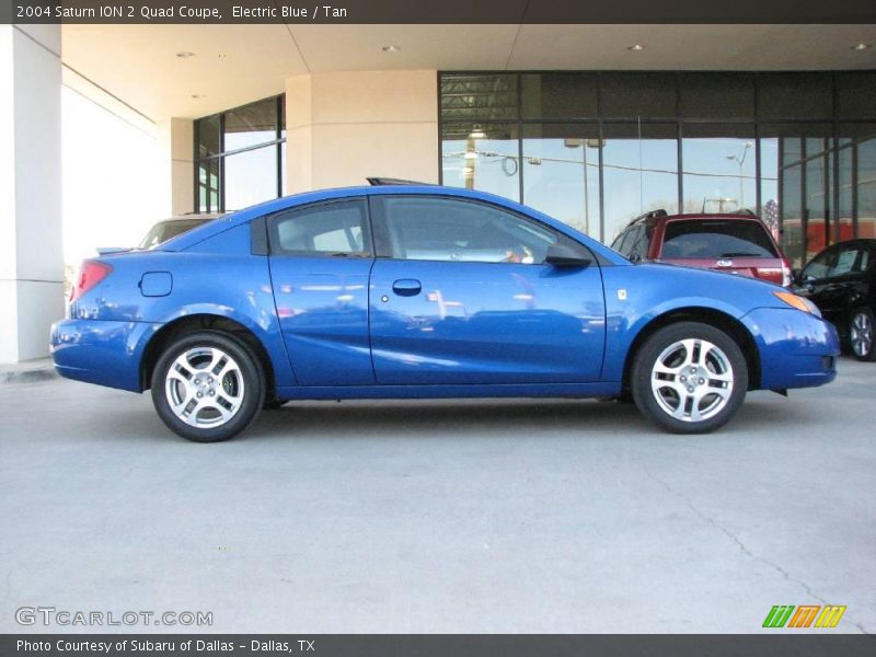 Electric Blue / Tan 2004 Saturn ION 2 Quad Coupe