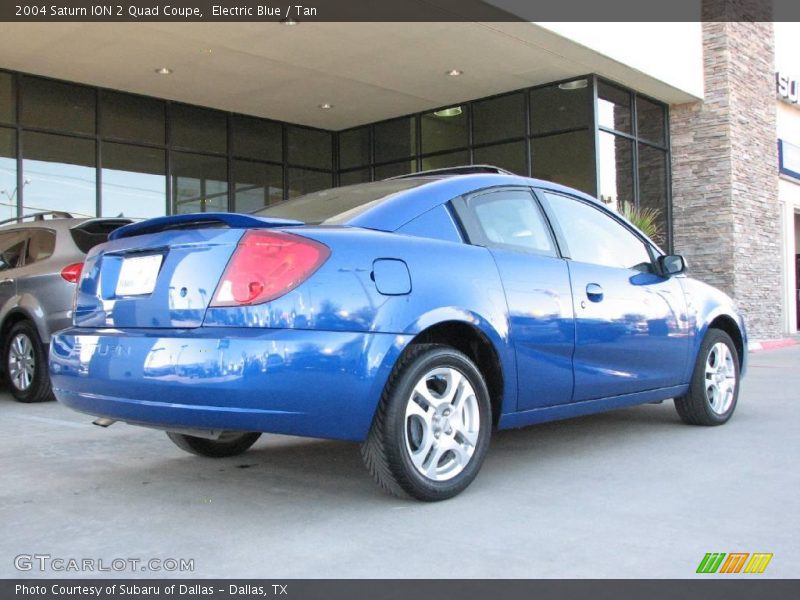 Electric Blue / Tan 2004 Saturn ION 2 Quad Coupe